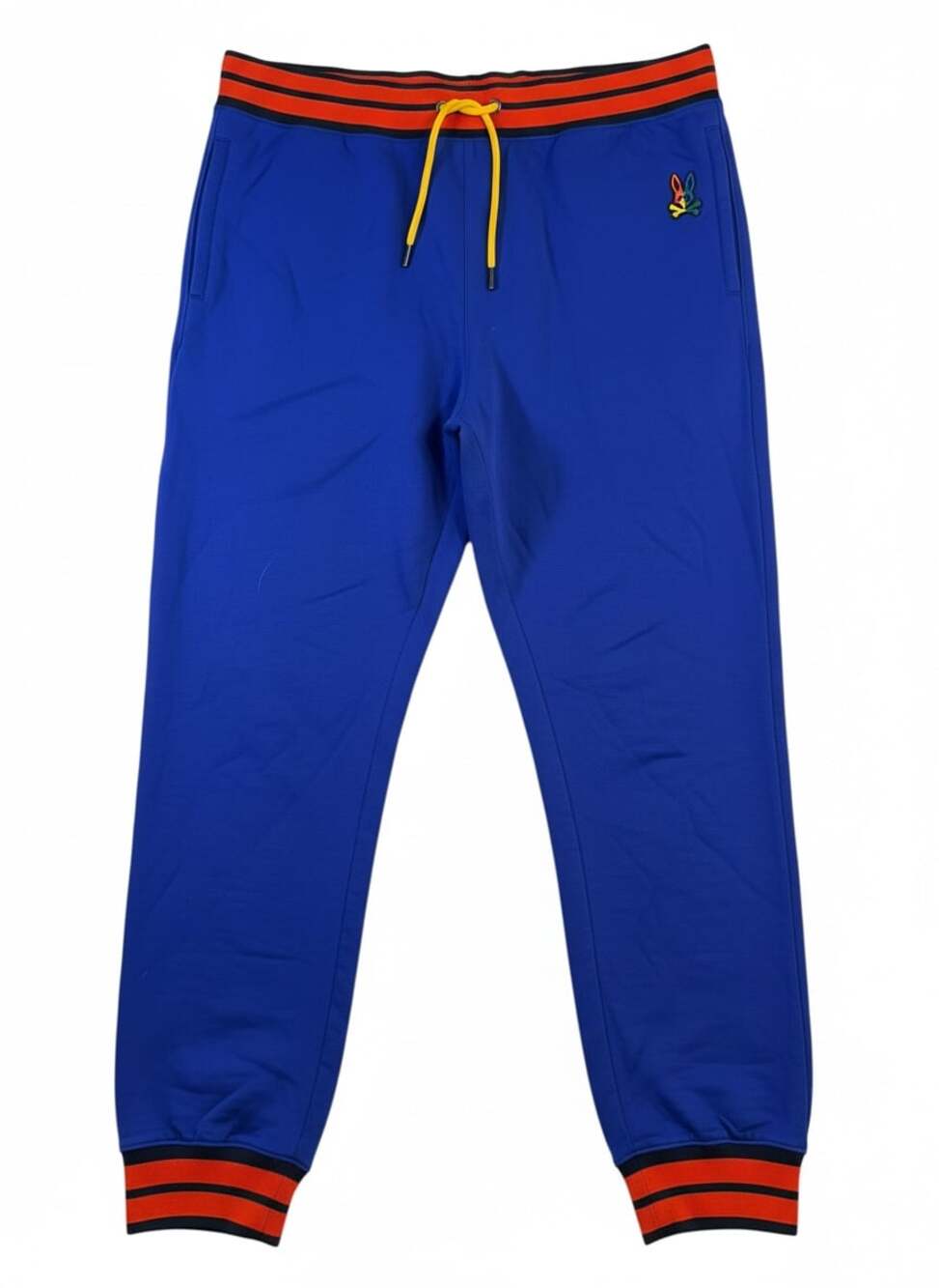 Psycho Bunny Warwick Jogger Pants Mens XXXL Blue Color Block Logo Sweatpants